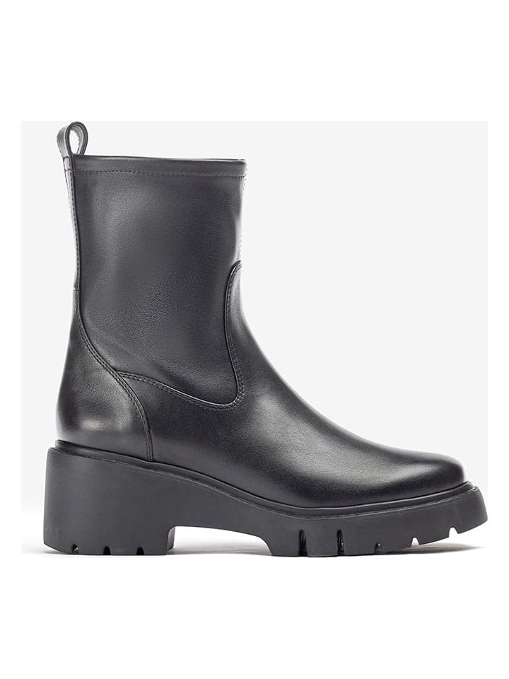 Leder-Boots "Jofof" in Schwarz