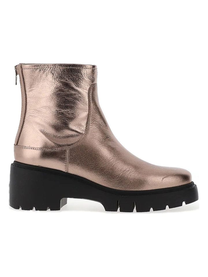 Leren boots "Jorge" goudkleurig