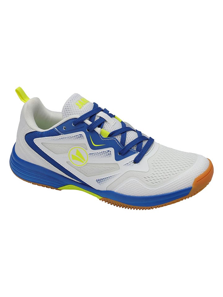 Sportschuhe "Gitter" in Weiß/ Blau/ Gelb