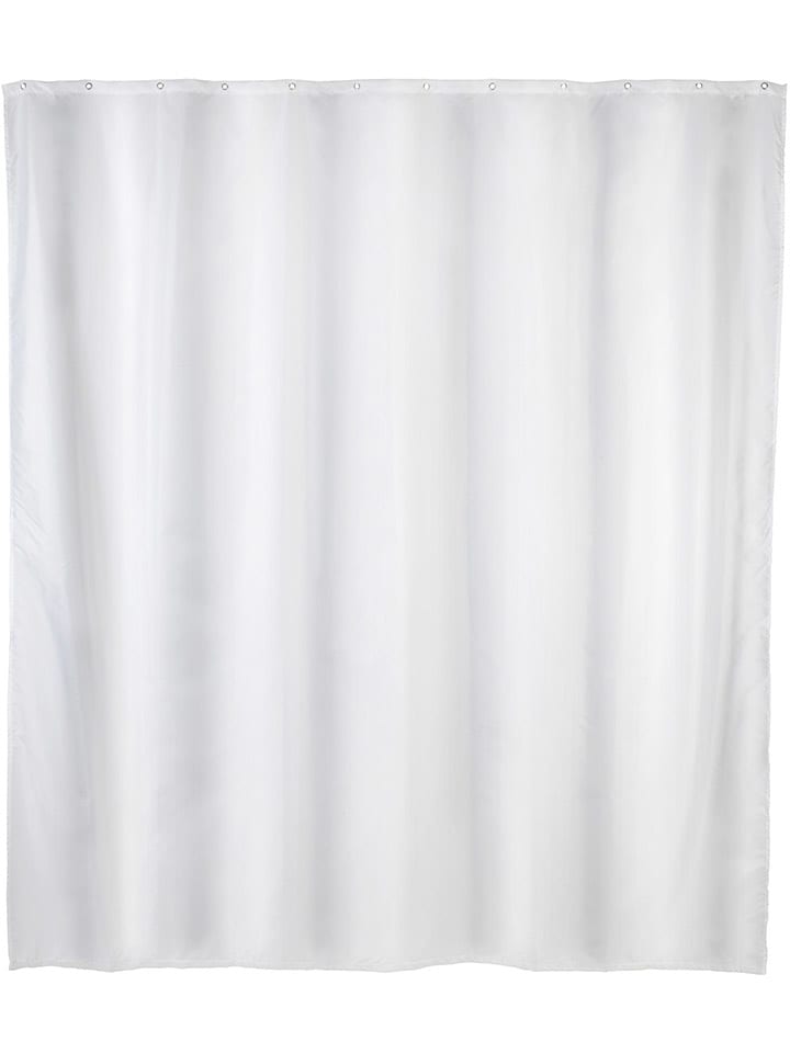 Duschvorhang in Weiß - (L)200 x (B)180 cm