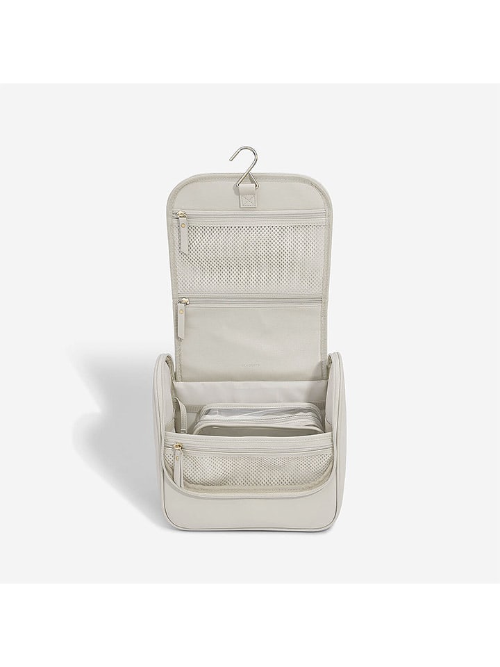 Kosmetiktasche in Creme - (B)26 x (H)25 x (T)14,5 cm