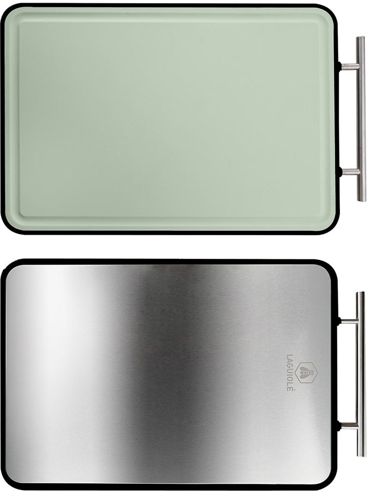 Snij- en ontdooiplank groen/zilverkleurig - (L)43 x (B)27,5 cm