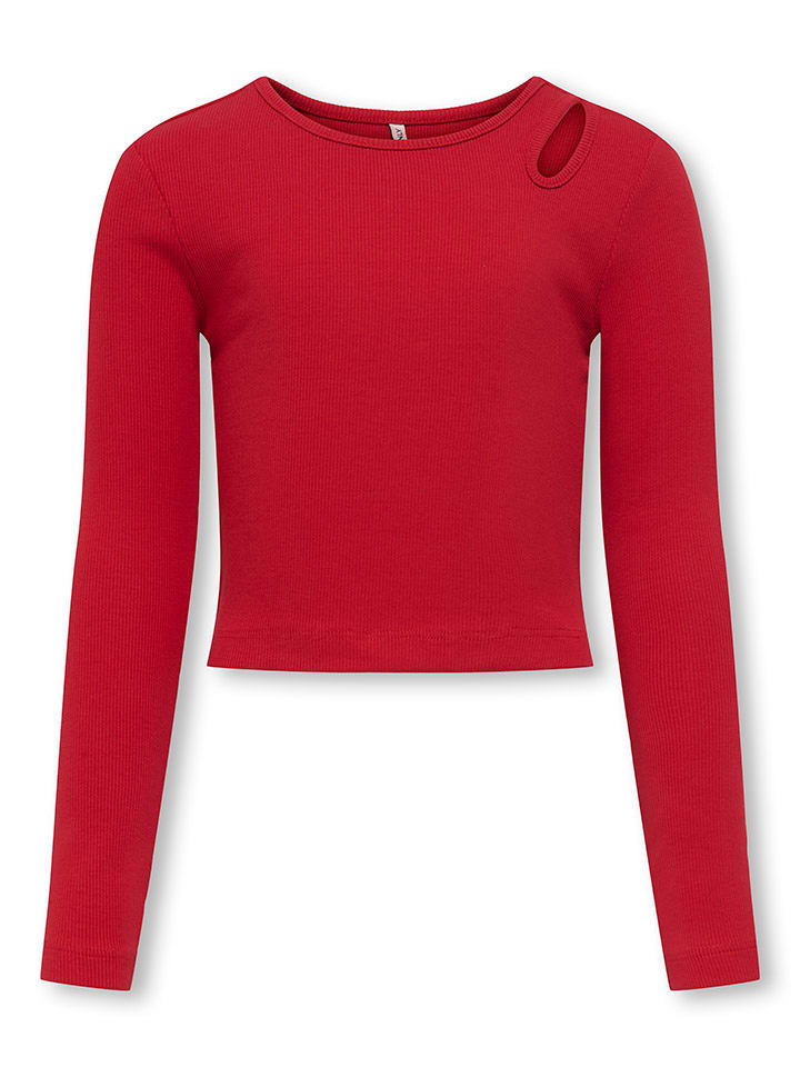 Longsleeve "Nessa Life" in Rot