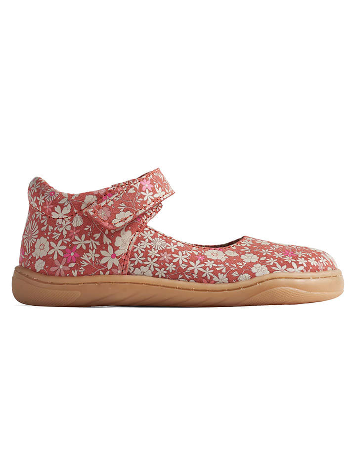 Leren ballerina's rood