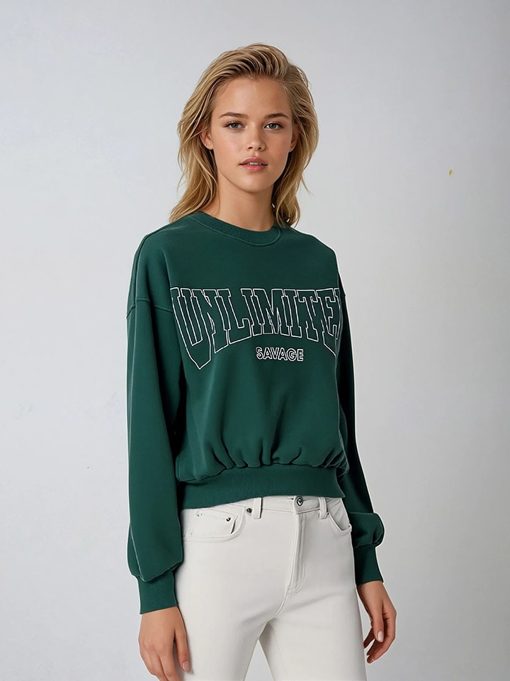 Bluza w kolorze zielonym