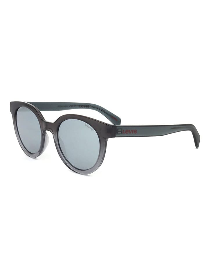 Unisex-Sonnenbrille in Anthrazit/ Hellblau