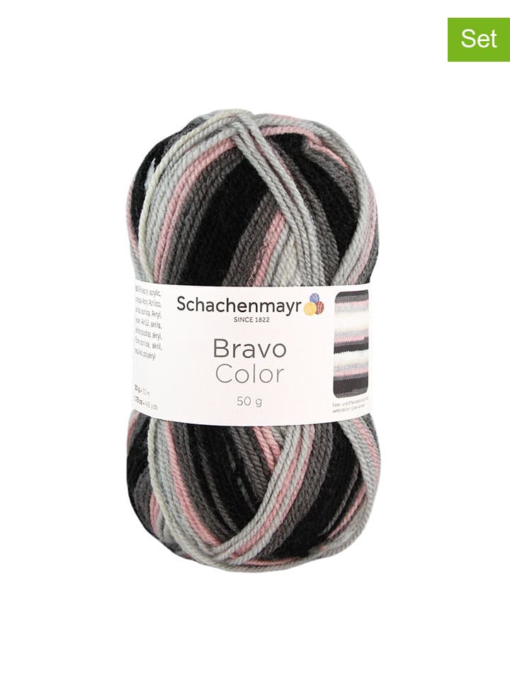 20er-Set: Kunstfasergarne ''Bravo Color'' in Bunt - 20x 50 g