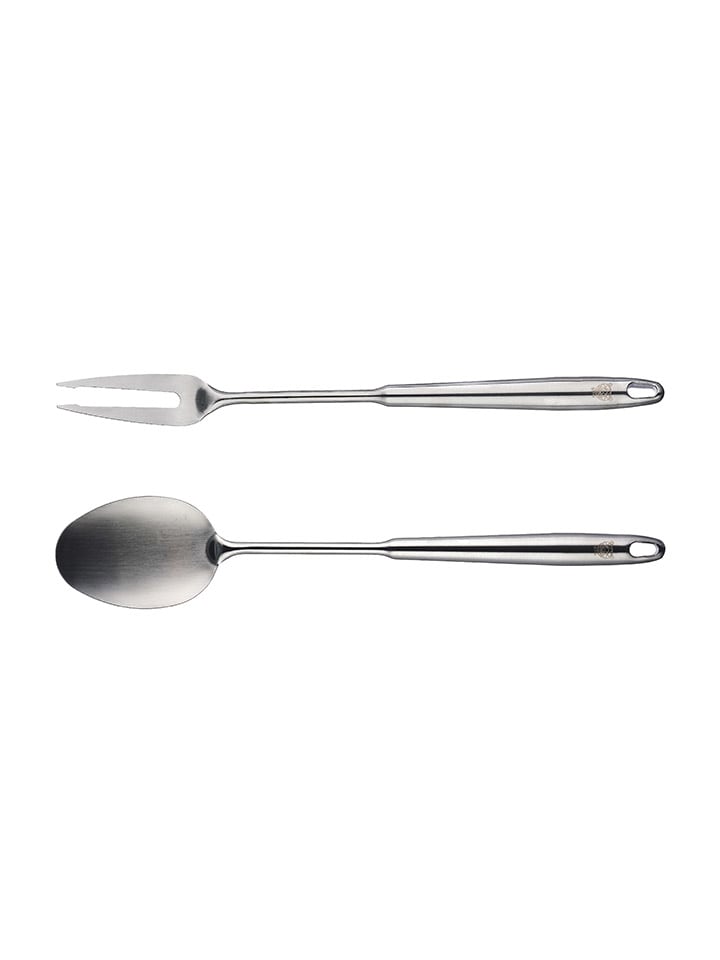 Edelstahl-Salatbesteck - (H)30 cm