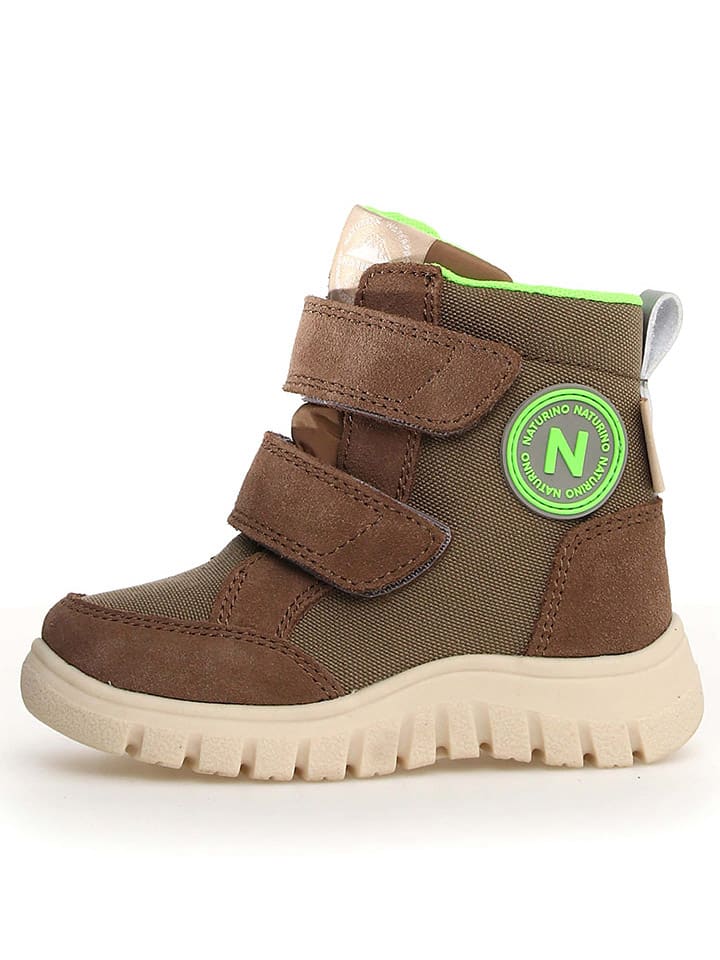 Winterboots "Geminae 3" in Hellbraun/ Grün