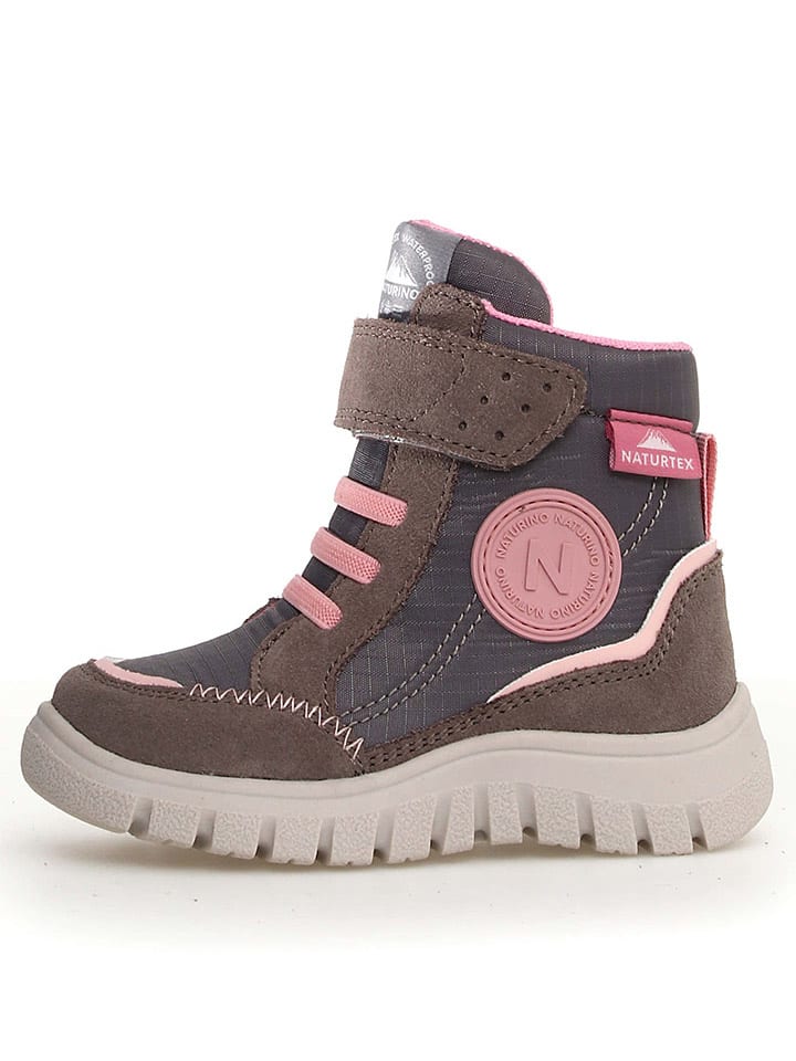Winterboots "Drezz" in Braun/ Grau/ Rosa