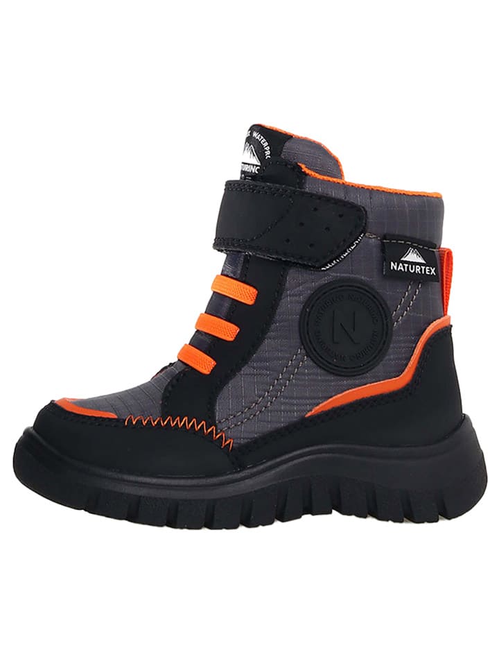 Winterboots "Drezz" in Schwarz/ Grau/ Orange
