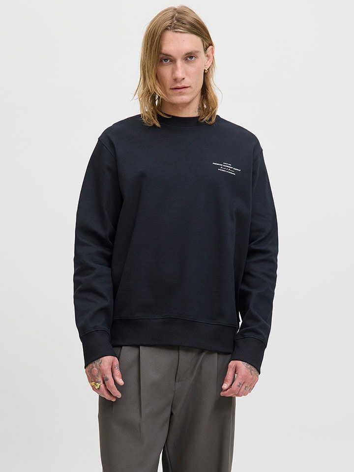 Sweatshirt "Jprblachad" in Schwarz