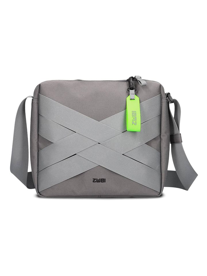 Umhängetasche in Grau - (B)28 x (H)23 x (T)11 cm