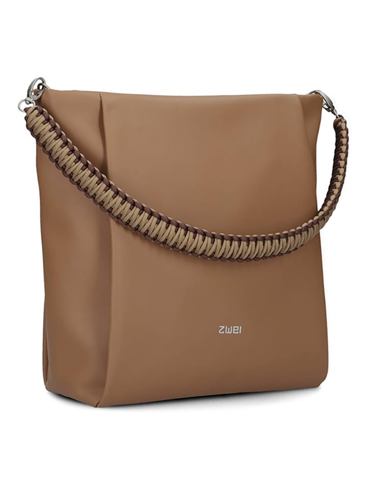 Schultertasche in Hellbraun - (B)31 x (H)30 x (T)12 cm