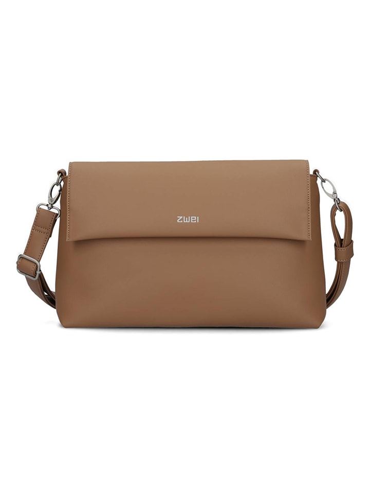 Schultertasche in Hellbraun - (B)32 x (H)20 x (T)9 cm