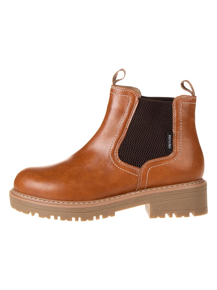 Chelsea-Boots in Hellbraun