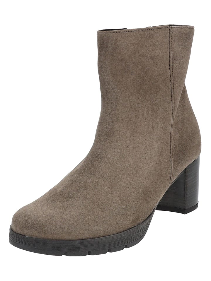 Leder-Stiefeletten in Braun