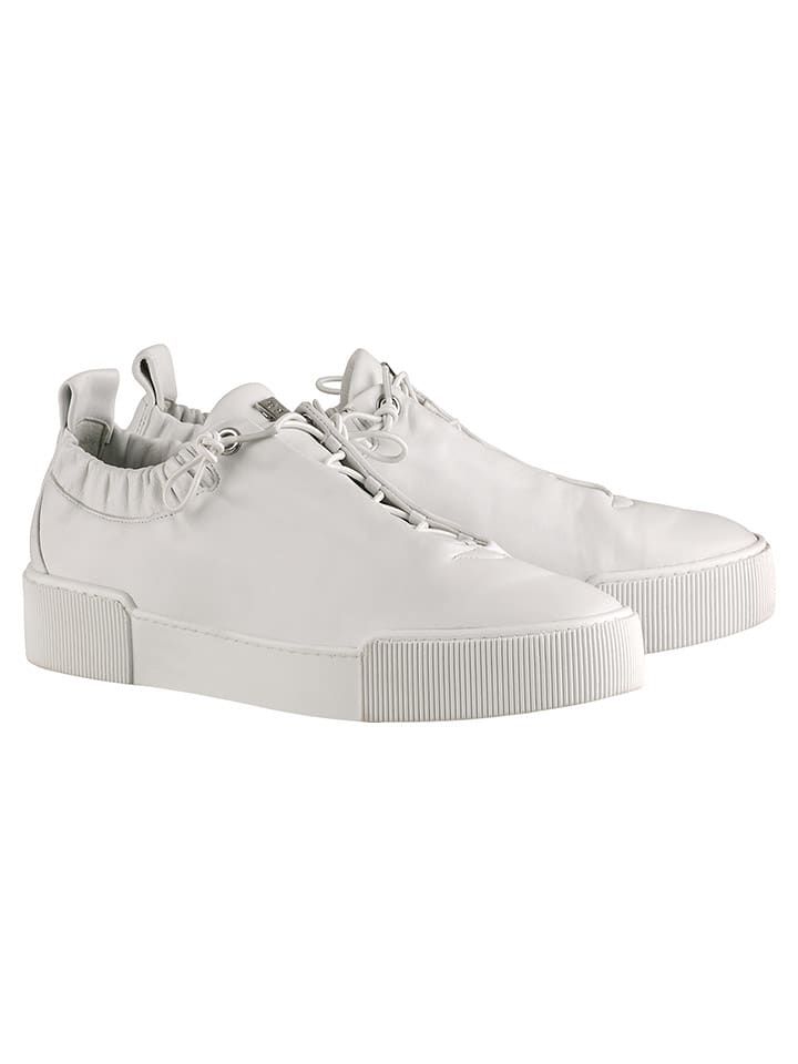 Leren sneakers wit