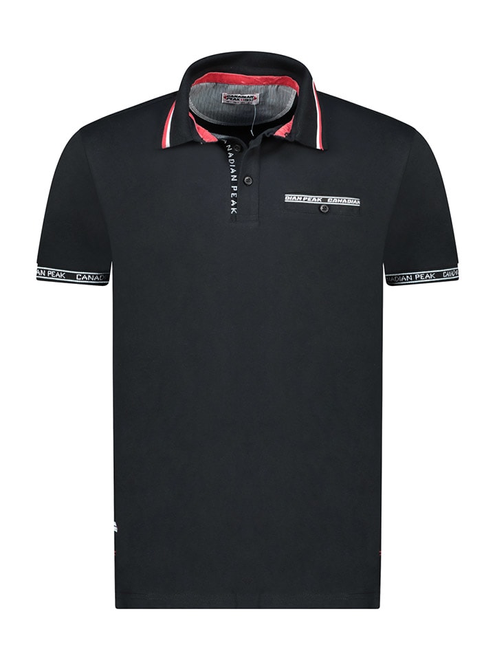 Koszulka polo "Klarkeak" w kolorze czarnym