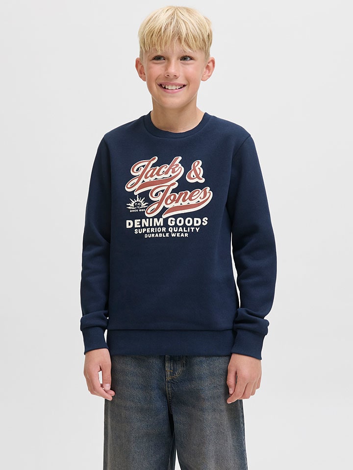Sweatshirt "Logo" in Dunkelblau