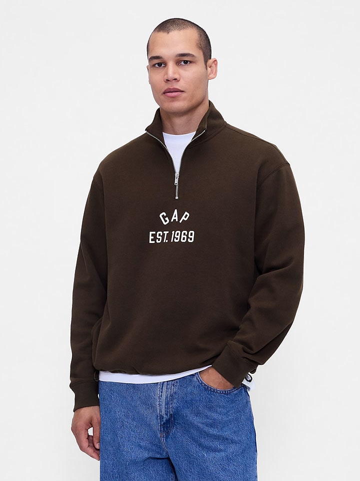 Sweatshirt in Braun