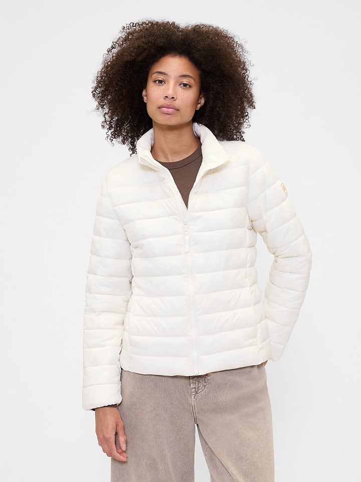 Steppjacke in Creme