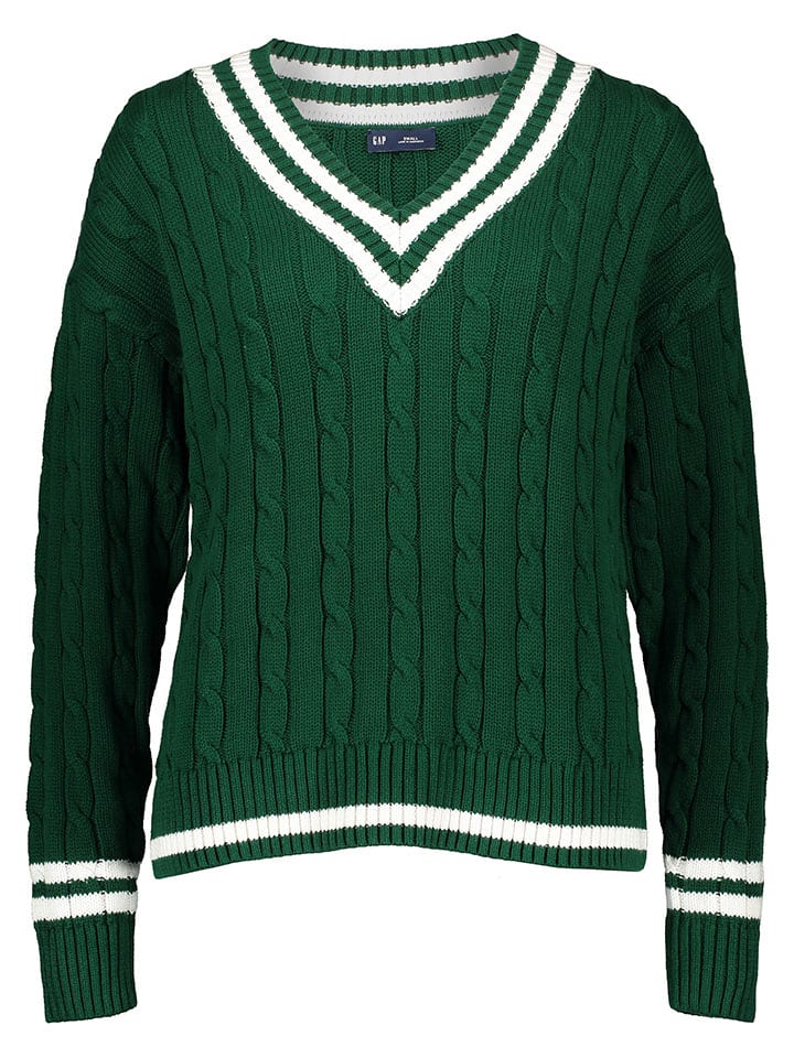Sweter w kolorze zielonym