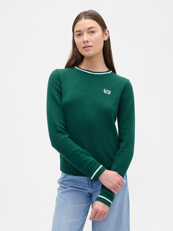Sweter w kolorze zielonym