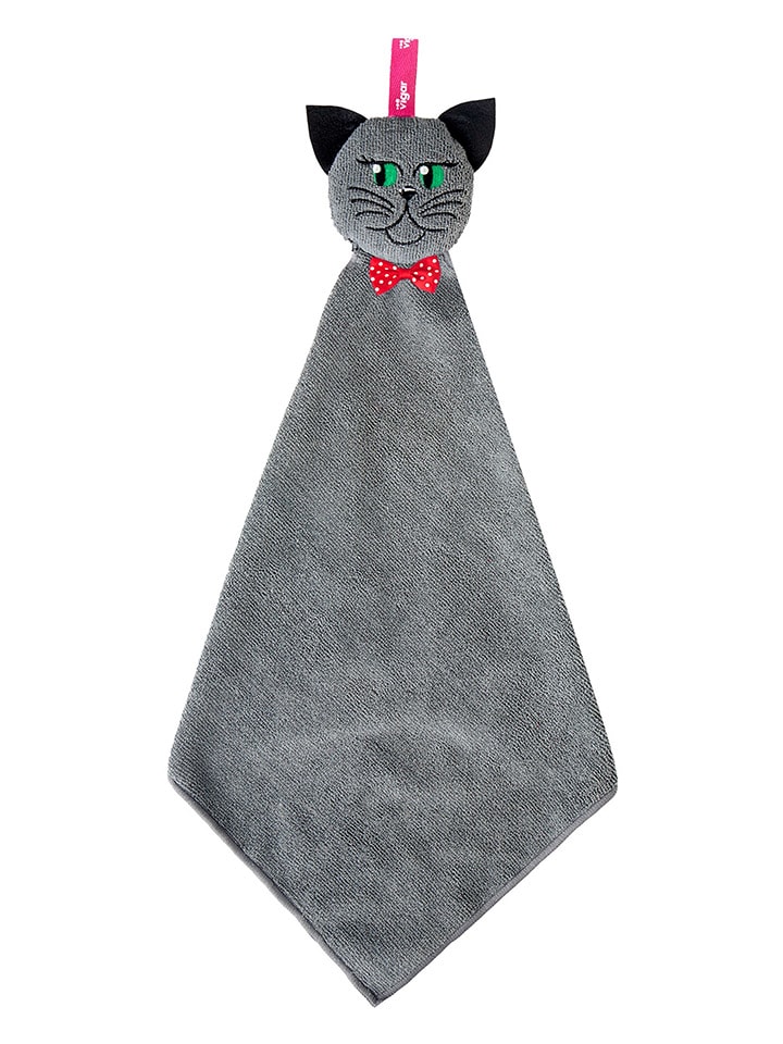 Geschirrtuch "Felix" in Grau - (L)64 cm