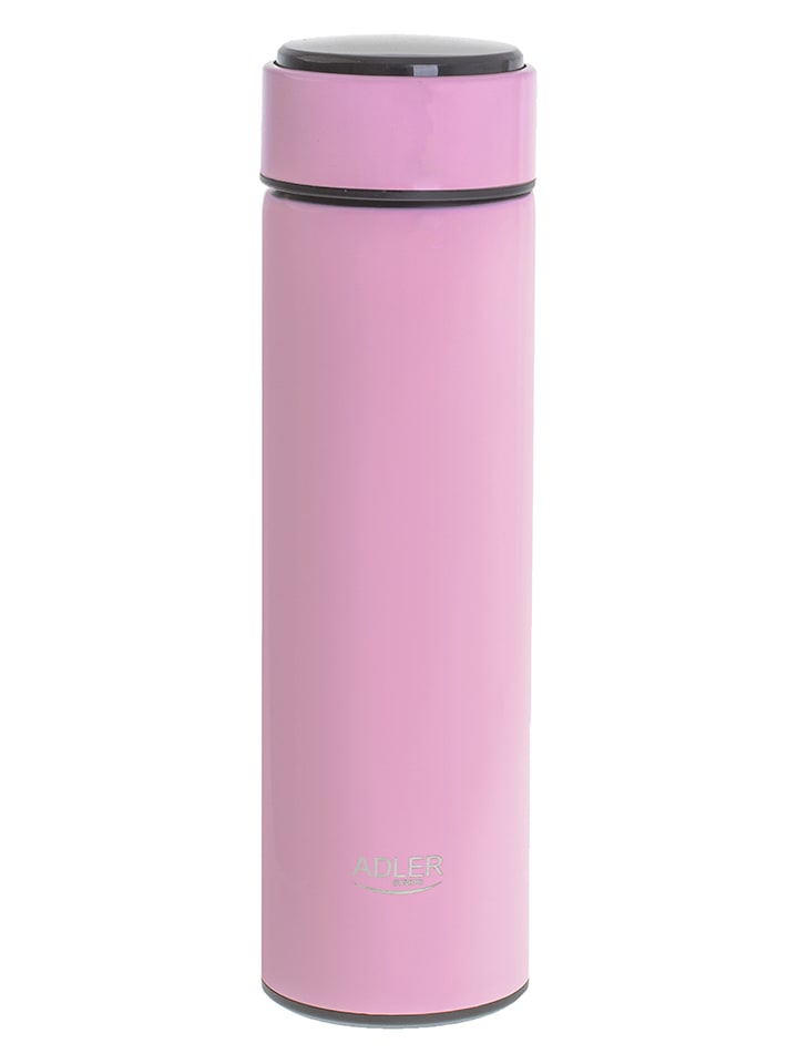 Butelka termiczna "AD 4506" w kolorze jasnoróżowym - 473 ml