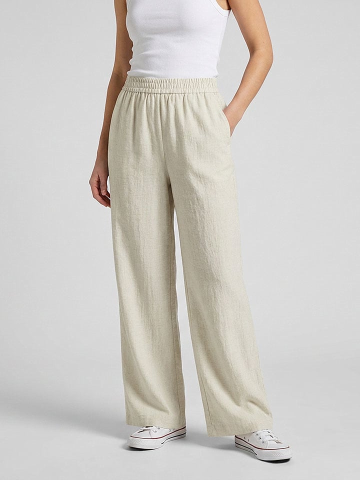 Marlenehose in Creme