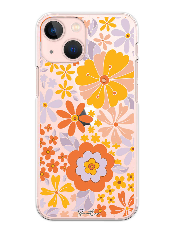 Case für iPhone 15 in Oranage/ Lila