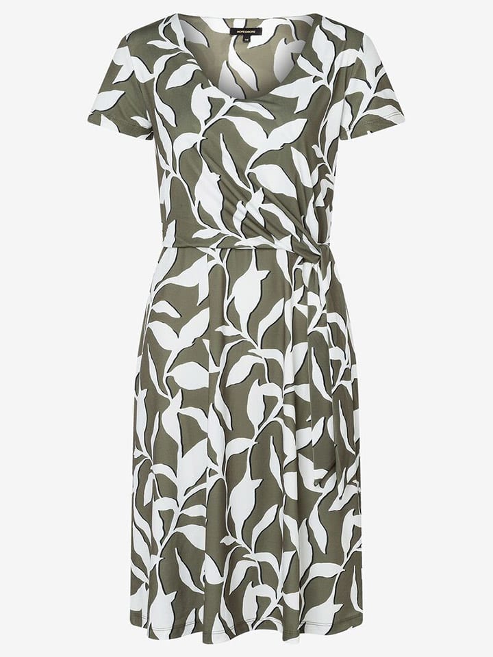 Jurk kaki/wit