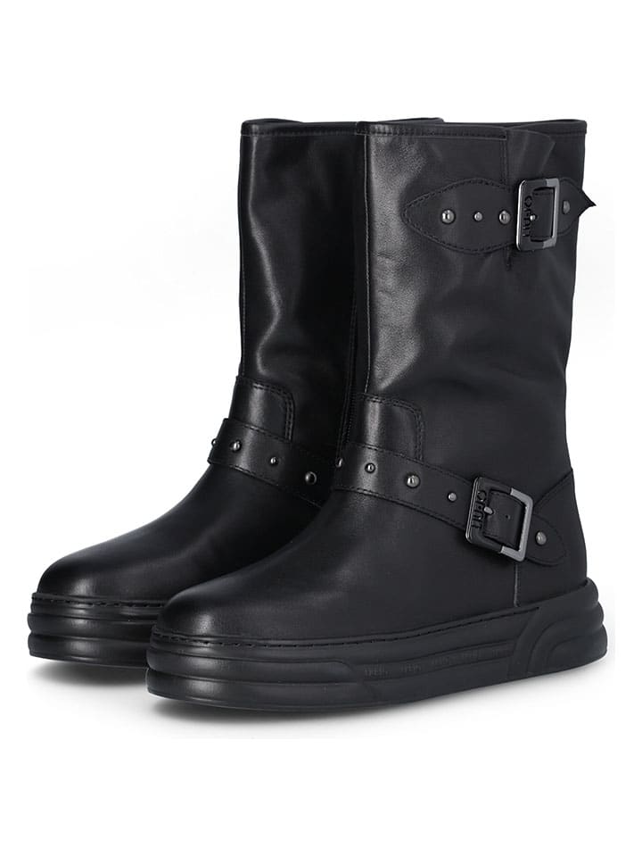 Leren boots zwart