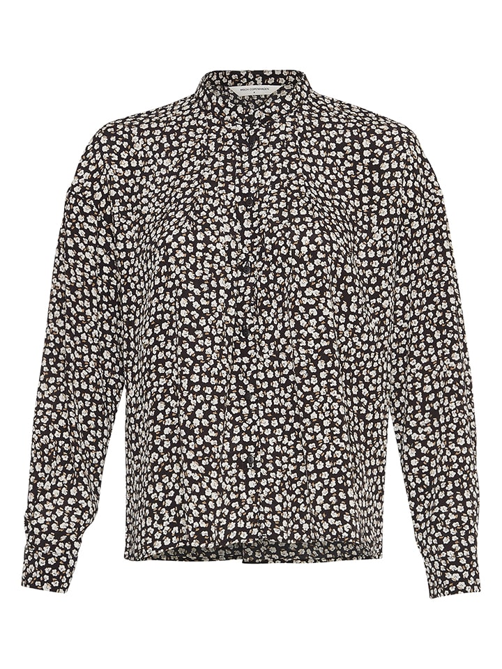 Blouse zwart/wit