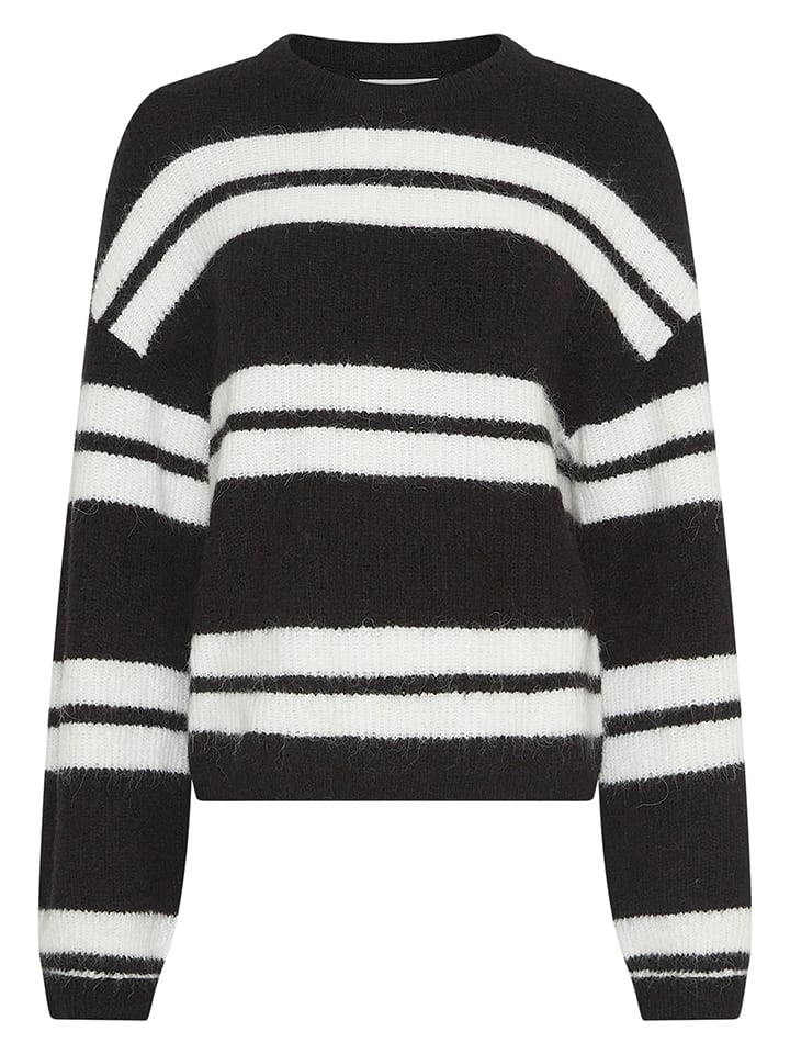 Sweter w kolorze czarno-białym