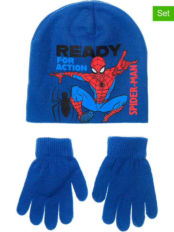 2-częściowy zestaw "Spider-Man" w kolorze niebieskim