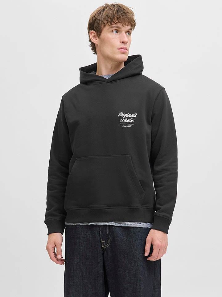 Hoodie "Jornorebro" in Schwarz