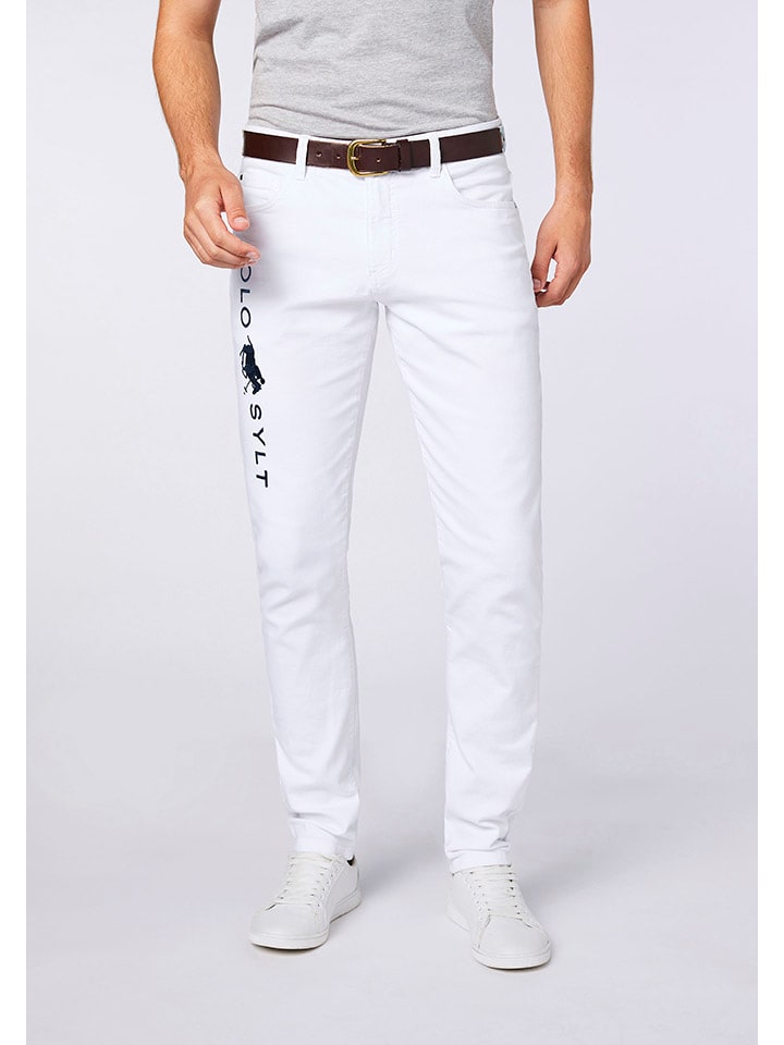 Dżinsy - Regular fit - w kolorze białym