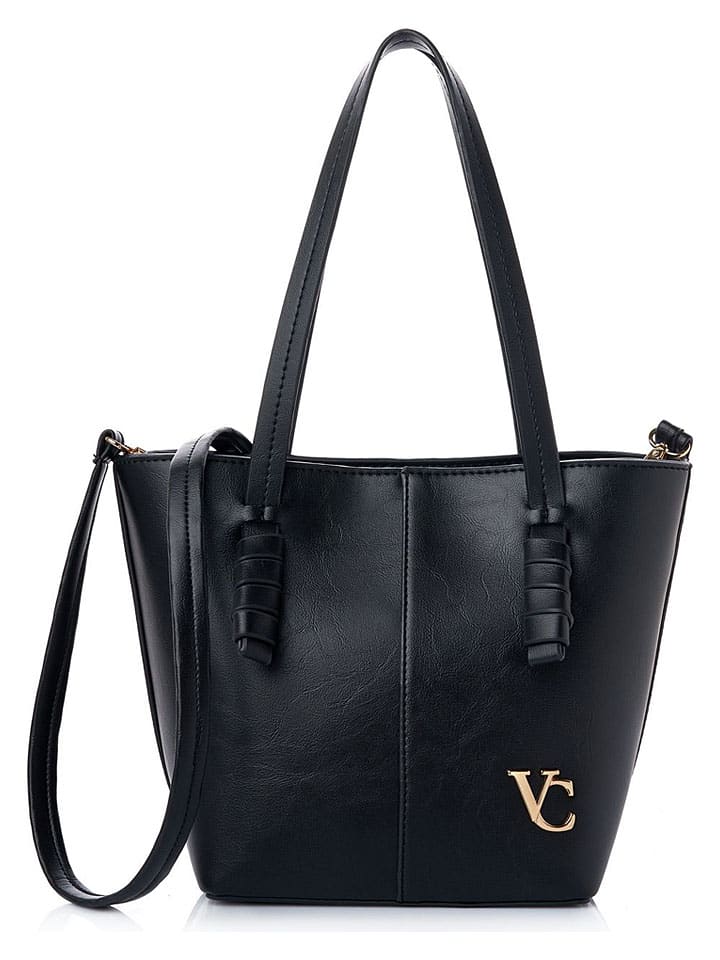 Schultertasche in Schwarz - (B)30 x (H)23 x (T)14 cm