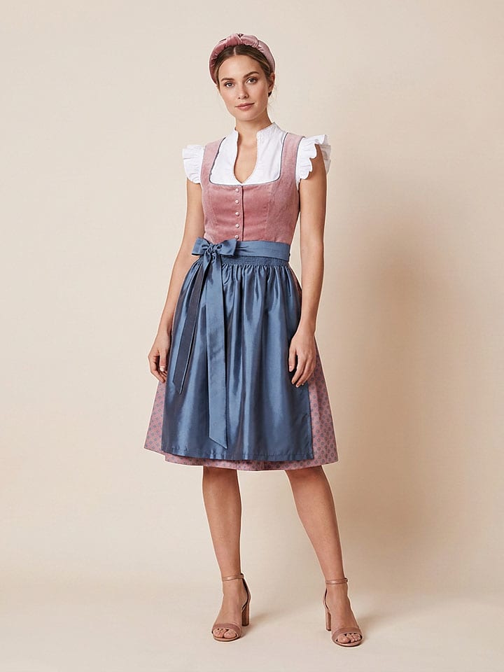 Dirndl ''Sissi'' in Rosa/ Blau