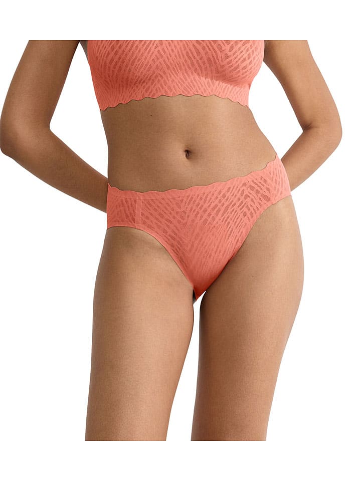 Figi high waist "Zero Feel" w kolorze brzoskwiniowym