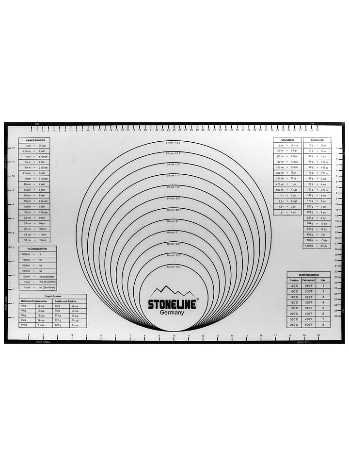Silikon-Backmatte in Grau - (L)40 x (B)60 cm