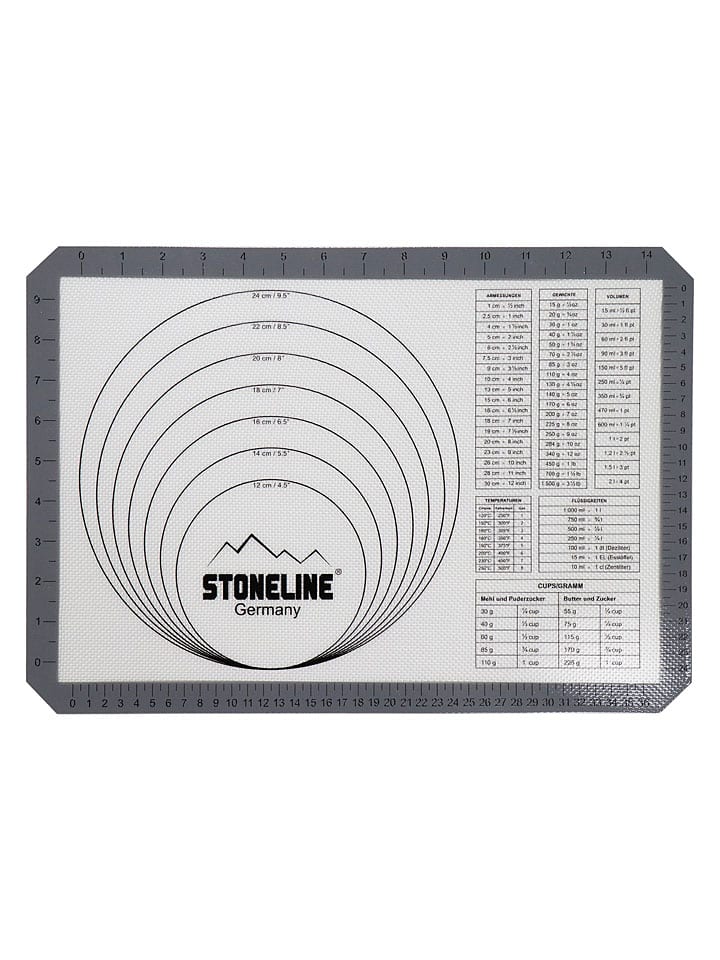 Silikon-Backmatte in Grau - (L)29,5 x (B)42 cm