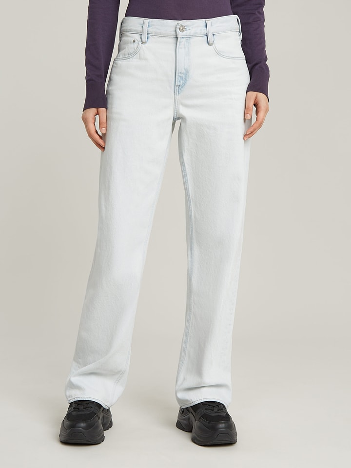 Jeans "Judee" - Loose fit - in Weiß/ Hellblau