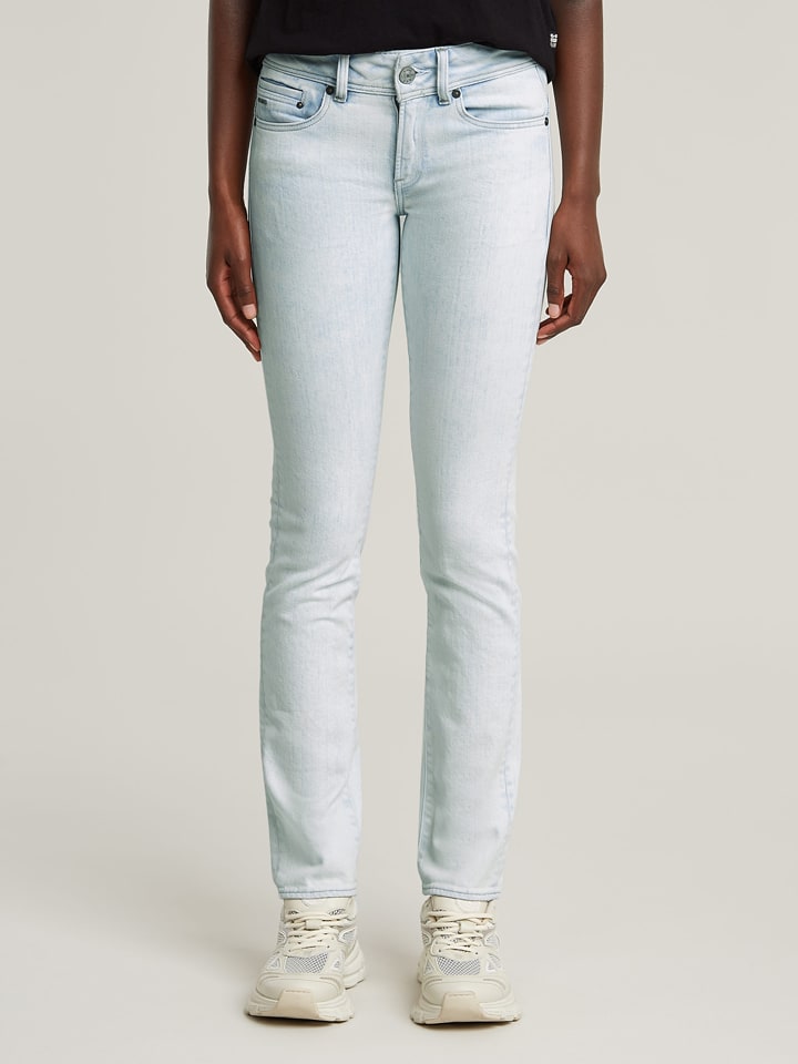 Dżinsy "Midge" - Slim fit - w kolorze białym