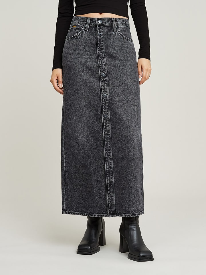 Jeansrock in Anthrazit