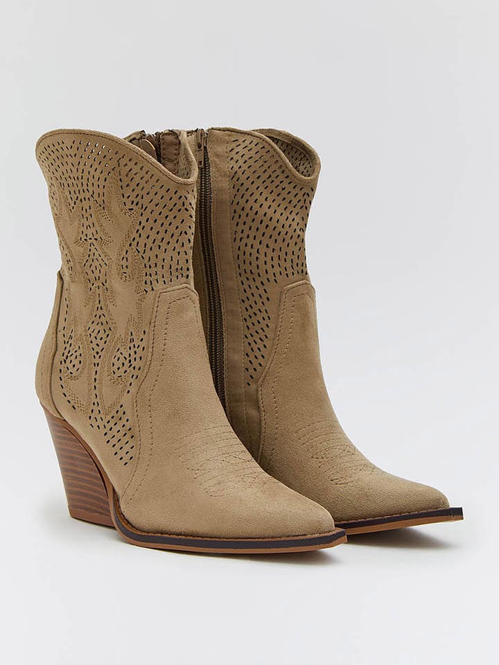 Botki w kolorze khaki