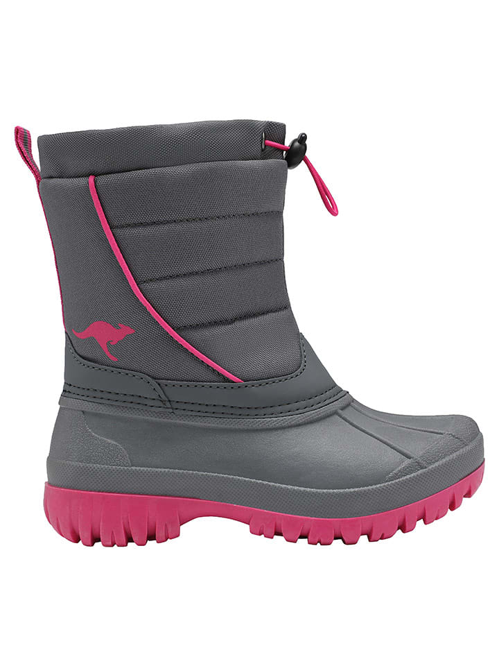 Winterlaarzen "K-Ben" grijs/roze