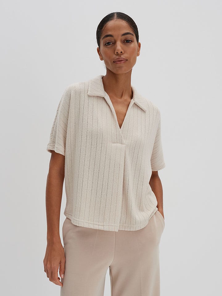 Bluse in Beige